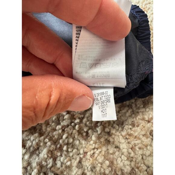 BABY GAP Boys Navy Blue Lightweight hooded Windbreaker jacket, size 4 - Picture 11 of 11